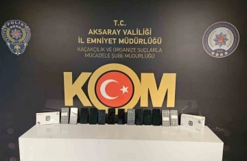 Aksaray polisinden kaçak telefon operasyonu
