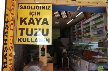 Aktar esnafından kaya tuzu önerisi
