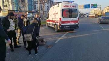 Alt geçidi kullanmayıp, karşıya geçmek isteyen yayaya servis otobüsü çarptı