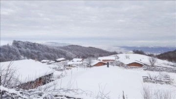 Amasya'da kar ve sis etkili oldu