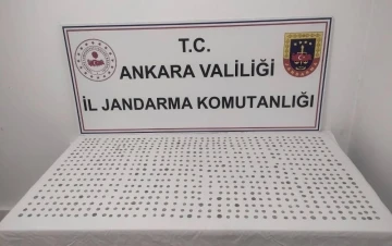 Ankara’da tarihi eser kaçakçısı bin 108 adet Bizans sikkesi ile yakalandı