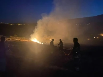 Antakya’da anız yangını