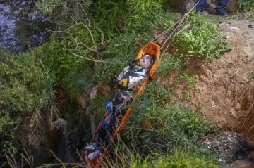 Antalya’da falezlerdeki manzara keyfi hastanede bitti
