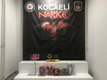 Araca zulalanmış 2 kilo uyuşturucuyu narkotik köpeği buldu
