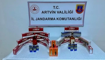 Artvin’de kaçak alkol, sigara ve bal ele geçirildi
