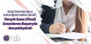 ATA-AÖF, yarıyılı sonu sınavlarını başarıyla gerçekleştirdi
