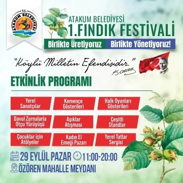 Atakum Belediyesi’nden 1. Fındık Festivali
