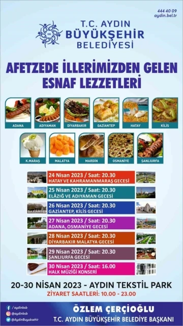 Aydın Büyükşehir Belediyesi afetzede illerden gelen esnafla dayanışma etkinliği düzenliyor
