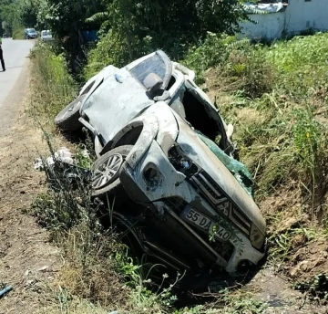 Bafra’da pikap takla attı: 1 ölü, 2 yaralı
