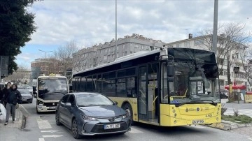 Bakırköy'de arızalanan İETT otobüsü trafiği aksattı