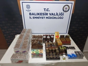 Balıkesir’de polisten narkotik ve kaçakçılık operasyonu
