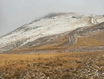 Van Başkale’de mevsimin ilk karı yağdı