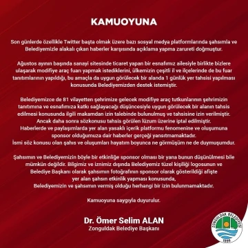 Başkan Alan’dan sponsorluk iddialarına sert tepki
