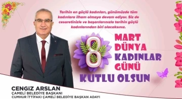 Başkan Arslan; “Kadınlarımız ailenin ve toplumun merkezindedir”
