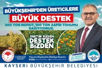 Başkan Büyükkılıç: &quot;16 ilçemize 400 ton tohum dağıtıyoruz&quot;
