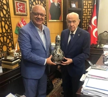 Başkan Ergün, MHP Genel Başkanı Bahçeli’ye Manisa’daki çalışmaları anlattı
