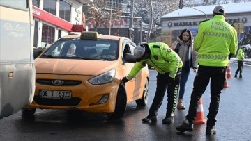 Başkentte zorunlu kış lastiği denetimi yapıldı