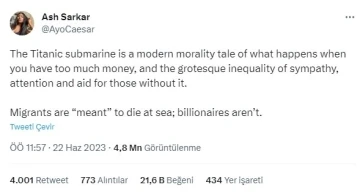 Batı medyasının sınıf ayrımı: &quot;Göçmenlerin denizde ölmesi normal, milyarderlerin denizde ölmesi trajedi&quot;
