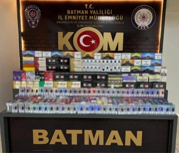 Batman’da çok sayıda gümrük kaçağı ürün ele geçirildi
