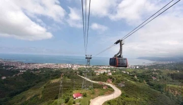 Beşikdağı’na teleferik ile çıktılar, projeyi yerinde incelediler
