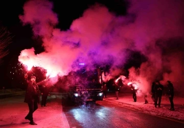 Beşiktaş’a Sivas’ta coşkulu karşılama
