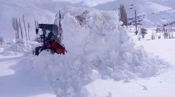 Beytüşşebap’ta kar nedeniyle kapalı olan iki mezra yolu ulaşıma açıldı
