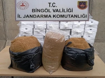 Bingöl’de 55 kilogram kaçak tütün ele geçirildi
