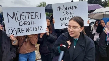 Biruni Üniversitesi öğrencilerinden zam tepkisi
