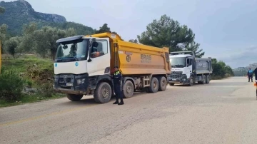 Bodrum’da hafriyat kamyonlarına sıkı denetim
