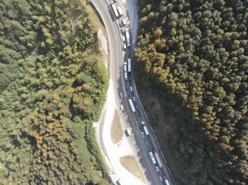 Bolu Dağı’nda trafik durma noktasına geldi
