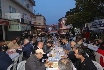 Bozdoğan’da yüzlerce kişi aynı sofrada iftar açtı
