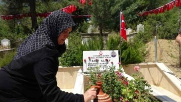 Burdur’da 15 Temmuz şehidi mezarı başında anıldı
