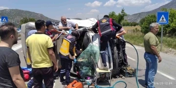 Burdur’da trafik kazası: 4 yaralı
