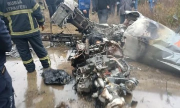 Bursa'da eğitim uçağı düştü: 2 ölü