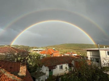 Bursa'da gökkuşağı güzelliği 