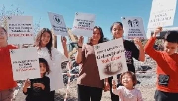 Bursalı köylülerden 'mermer ocağı' eylemi 