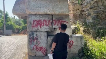 Bursa'nın en önemli turizm merkezinde vandallar iş başında