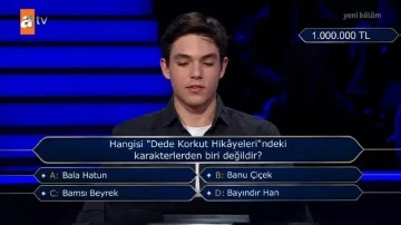 Bursalı Batu &quot;Kim Milyoner Olmak ister&quot; yarışmasında 1 milyonluk soruyu açtırdı!