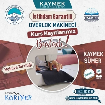 Büyükşehir’den mobilyanın başkenti Kayseri’de “özel” kurs
