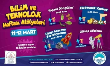 Büyükşehir’in Bilim Merkezi’nden ‘Bilim Ve Teknoloji Haftası atölyeleri’