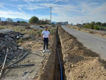 Caferbey’in içme suyu hattı yenileniyor
