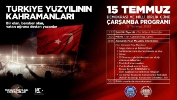 Çarşamba’da 15 Temmuz programı
