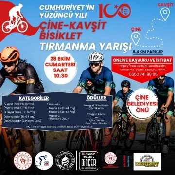 Çine’de pedallar cumhuriyetin yüzüncü yılı için çevrilecek
