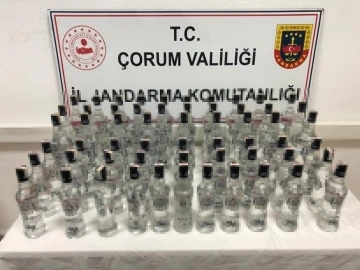 Çorum’da kaçak alkol operasyonu
