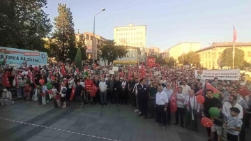 Çorum’da &quot;İsrail’i telin Gazze’ye destek&quot; mitingi
