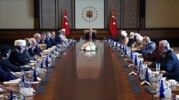 Cumhurbaşkanı Erdoğan, Müslüman Alimler Heyeti'ni kabul etti