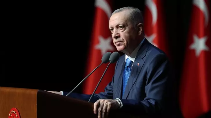 Cumhurbaşkanı Erdoğan: &quot;29 Ekim 1923 yılında ilan ettiğimiz cumhuriyetimiz ilk asrını tamamlayıp adına Türkiye Yüzyılı dediğimiz ikinci yüzyılına yelken açıyor&quot;