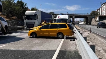 D100’de makaslayan tır kazaya sebep oldu: 1 yaralı
