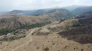 Dağlık alanda çıkan yangında 75 hektar alan zarar gördü
