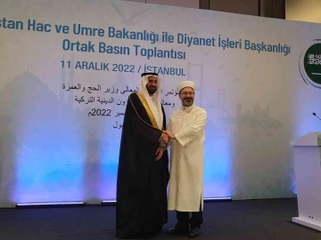 Diyanet İşleri Başkanı Erbaş: &quot;2023 hac organizasyonu ile ilgili ocak ayında Cidde’de hac protokolü imzalayacağız&quot;
